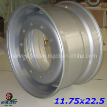 Roues en acier 11.75X22.5 pour pneus de camion